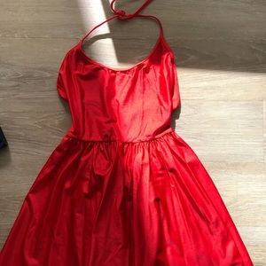 American apparel red dress